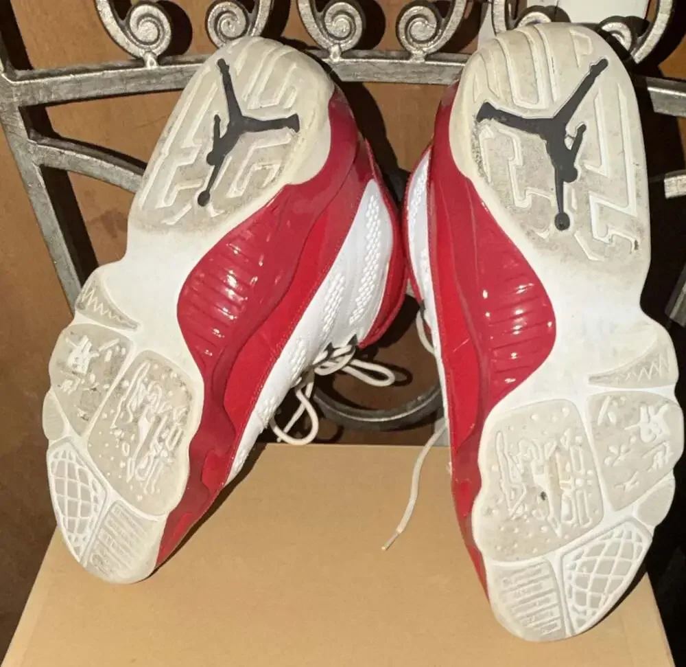 Air Jordan 9 Retro Gym Red White Sneakers